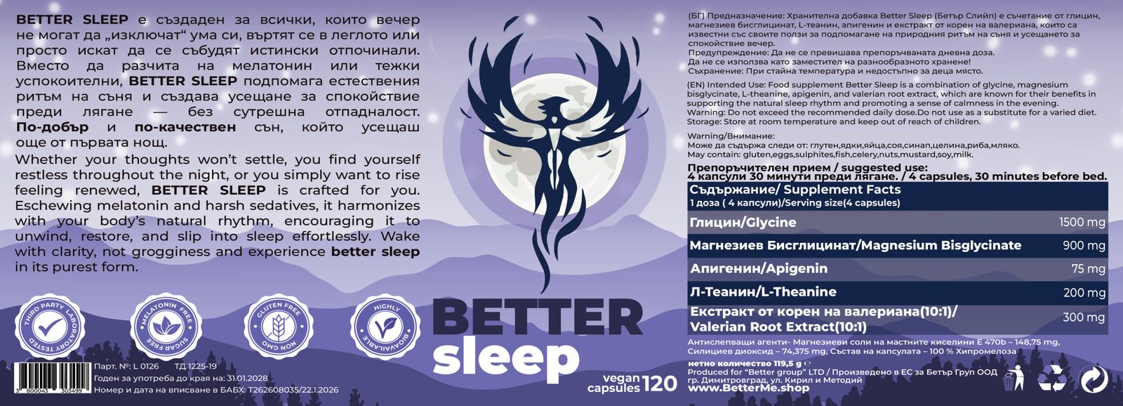 Better Sleep Ingredients